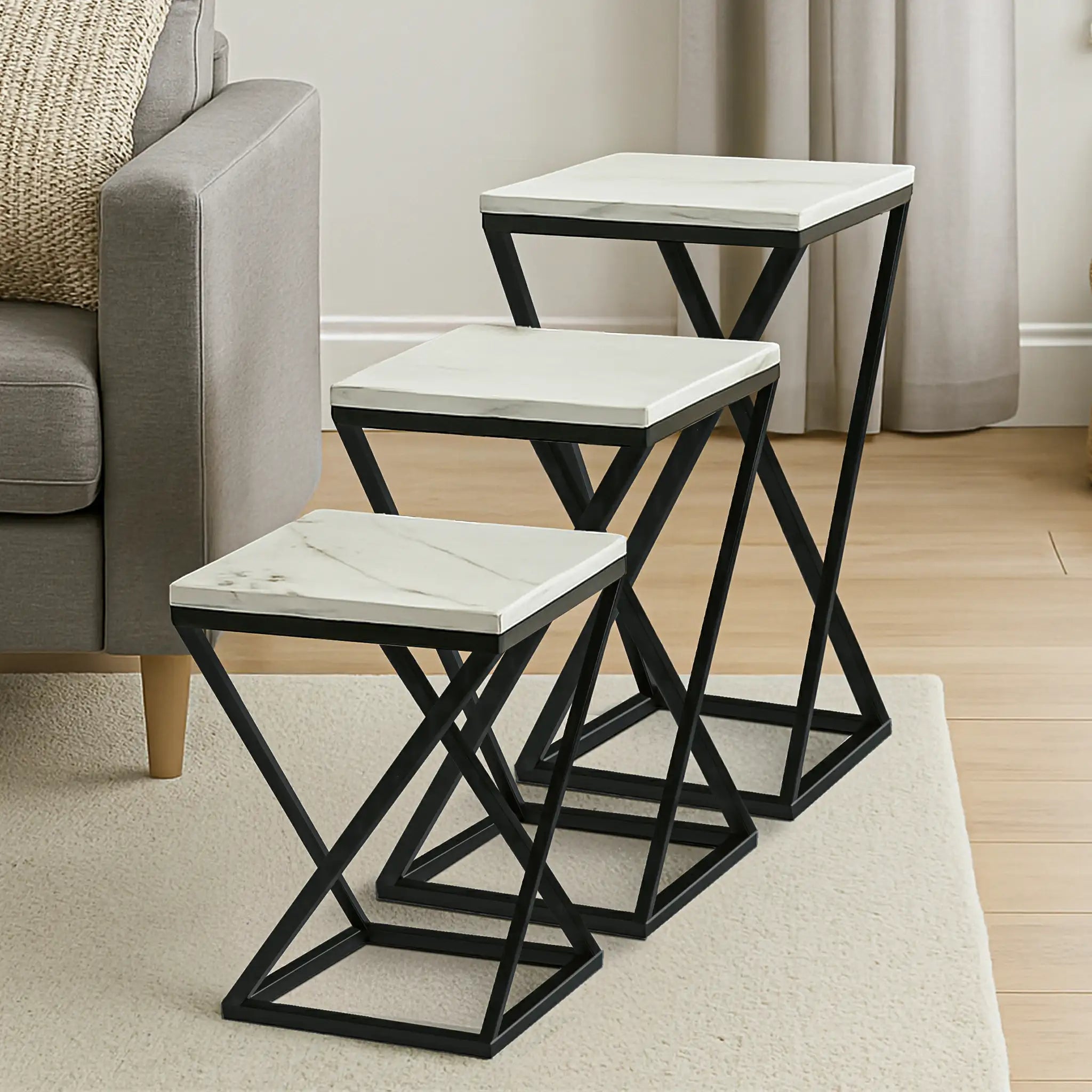 Ostra Side Table - ( Set Of 3 )