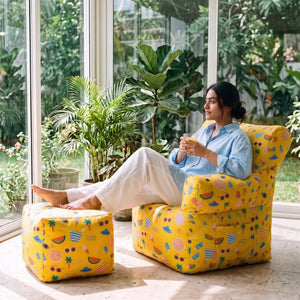 Royal Chair Sungasm: woman with orange juice in a sunroom - Magalis Egypt